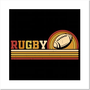 Rugby Sport Vintage For Rugby Player Team Coach Rugby Lover Posters and Art